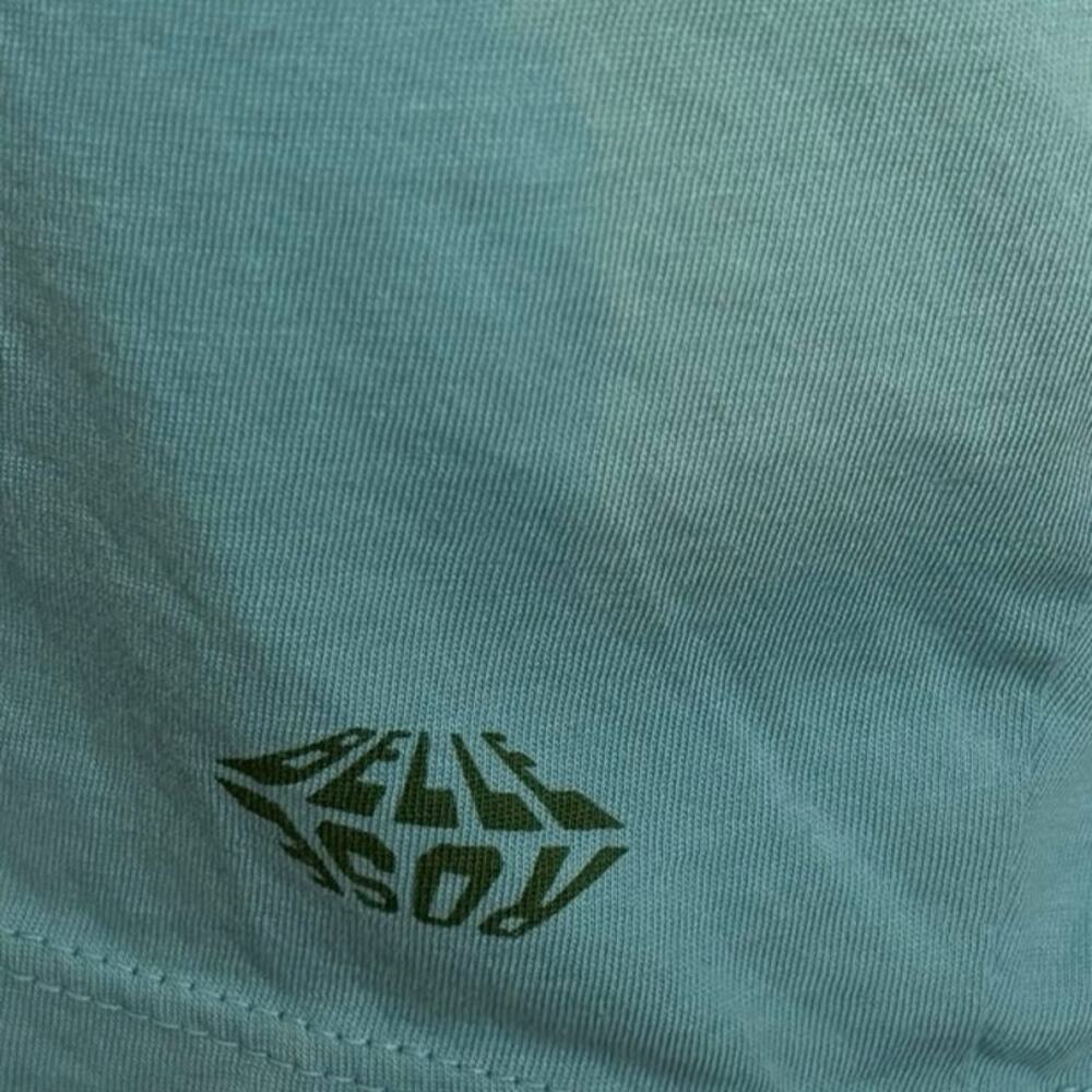Bellerose Size XS CROM51 Crop Tee T Shirt Crewneck Blue Reef Waters Style T1570 - Picture 3 of 5